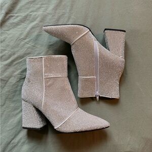 a new day Sparkling Silver Ankle Booties